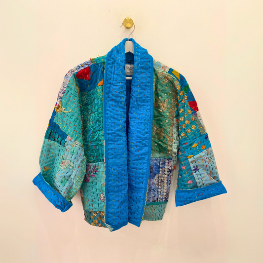 Shadi Kantha Jacket Neelam