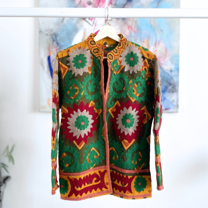 Kashmiri Suzani Jacket Kantha