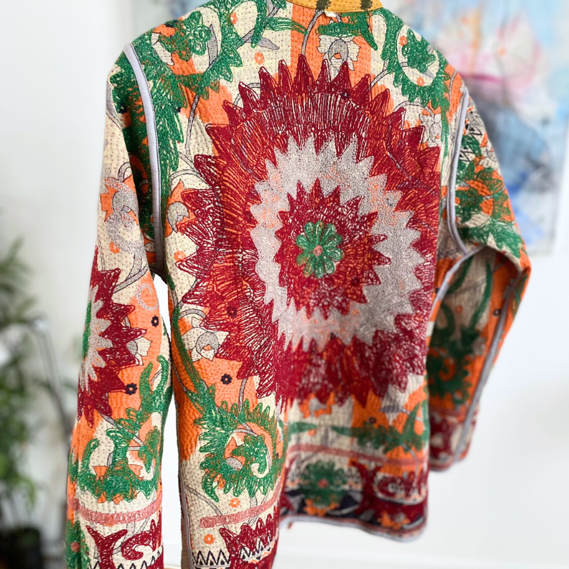 Kashmiri Suzani Jacket Kantha