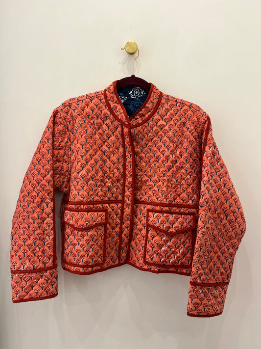 Block Printed Quilted Jacket